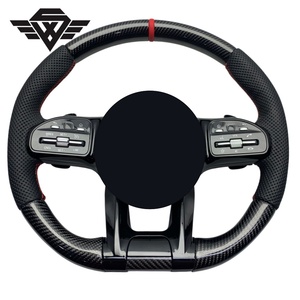 Volant sport en cuir et fibre de carbone adapté aux Mercedes Benz 223P 809 <span class=keywords><strong>AMG</strong></span> W205 W223, personnalisation haut de gamme d'usine - Product Image 6