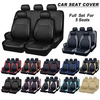 Sarung Jok Mobil Universal Lima Kursi Bahan Polyester Empat Musim Terlaris Lintas Negara untuk Rusia, Amerika Selatan, Meksiko, EBay, Amazon