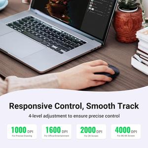 UGREEN <strong>Wireless</strong> <strong>Mouse</strong> <strong>2.4G</strong> Silent Computer <strong>Mouse</strong> with USB Receiver, Ultra Slim Optical Cordless <strong>Wireless</strong> <strong>Mouse</strong> - Product Image 3