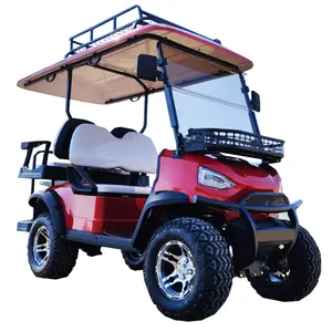 פריטים למכירה חמה מורמים 2+2 מושבים ליתיום עגלת גולף חשמלית למכירה אביזרי רכב מחיר של 5 Kw מנוע גולף רכב Ac 48 FMX
