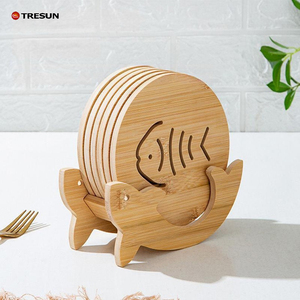 Wooden <strong>Table</strong> Placemat Heat Resistant Hot <strong>Pot</strong> Coasters Hollow Wooden Coasters - Product Image 6