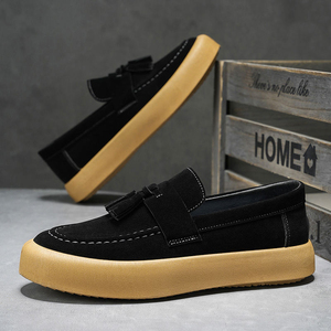 จำเป็นสำหรับสไตล์หรูหราแบบเรียบง่าย รองเท้าผ้าใบลำลองระบายอากาศได้ดีสไตล์เรโทรเหนือกาลเวลา รองเท้าเดินสำหรับผู้ชายที่นุ่มพิเศษ - Product Image 4