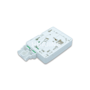 GPMB-E3 de fibra óptica FTTH mini, 2 puertos de salida, 2 núcleos, placa facial con placa reversible, Panel de parche a prueba de polvo, 2 núcleos - Product Image 5