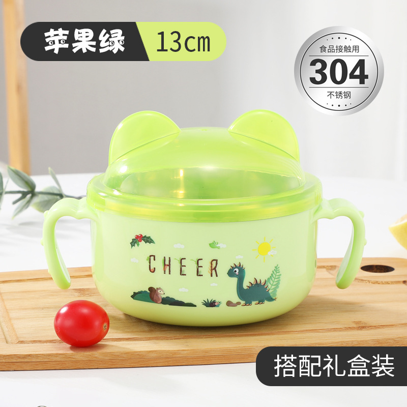 450ml spoon-double ear cover-dinosaur