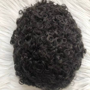 EMEDA Envío Rápido al por Mayor, Tupé Permanente para Hombre con Encaje Mono, Reemplazo Capilar para Hombre, Pieza de Cabello Humano - Product Image 1