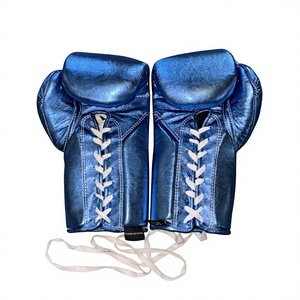 Nuevos Guantes de Boxeo Personalizados No Boxing No Life 100% Cuero Genuino con Cierre de Cordones y Correas para Sparring y Entrenamiento, Precio al por Mayor - Product Image 2