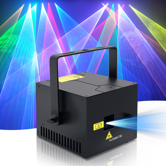High Power 5W Laser Stage Light with DMX512\ILDA Control for Live Show Bright Beam Professional Lighting