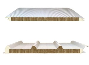 Panneau sandwich en laine de roche Dongan, <span class=keywords><strong>isolation</strong></span> <span class=keywords><strong>thermique</strong></span>, ignifuge, <span class=keywords><strong>plaque</strong></span> galvanisée colorée, 50/75/80/100/120/150/200 mm, pour murs <span class=keywords><strong>et</strong></span> toits - Product Image 3