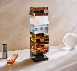 RAY YI Maßgefertigter Großhandel Acryl-Wackelturm 54-teilig Werbe-Displayständer mit Riesigem Farbigem Wackelturm - Product Image 3