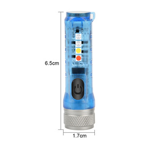 Mini lampe torche porte-clés rechargeable USB-C, lumière LED blanche, pour un usage quotidien - Product Image 5