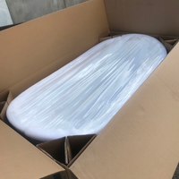 Salle de bain portable gris mat de taille personnalisée douches profondes autoportantes baignoire en acrylique pour adulte