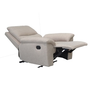 <span class=keywords><strong>Fauteuil</strong></span> inclinable moderne en tissu avec porte-gobelet, cadre en bois manuel et fonction extensible, canapé individuel pour salon - Product Image 5