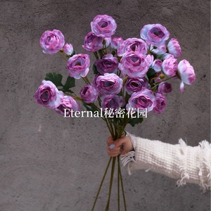 Rose artificielle Secret Garden, tige unique, 6 boutons, fleur en soie, haute simulation, décoration de mariage et de maison - Product Image 3