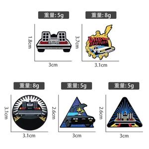 Broche Personalizado <span class=keywords><strong>de</strong></span> Aleación <span class=keywords><strong>de</strong></span> Zinc con Acabado en Níquel Negro, Diseño <span class=keywords><strong>de</strong></span> Coche DeLorean <span class=keywords><strong>de</strong></span> la Película 'A Través <span class=keywords><strong>del</strong></span> <span class=keywords><strong>Tiempo</strong></span>', para Mochila o Solapa - Product Image 6