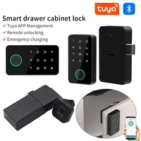 Serrure de tiroir intelligente numérique avec code d'accès par empreinte digitale, carte RFID, application Tuya, pour armoires de gym, meubles, armoires