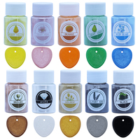 TIMESRUI Poudre de Mica Naturelle Pigment Nacré Non Toxique Teinture pour Résine Époxy Fabrication de Savon Bougies Slime Bijoux Artisanat
