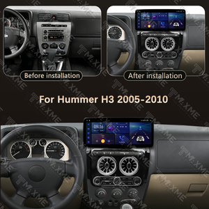 Pantalla Grande Estéreo con GPS Integrado de 12.3 Pulgadas para <span class=keywords><strong>Hummer</strong></span> H3 2005-2010, Carplay, Android Auto, USB, Interfaz de Audio de Alta Resolución para el Tablero - Product Image 3