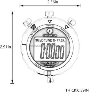 Chronomètre, chronomètre en métal pour le sport, minuteur pour entraîneur sportif, course à pied avec chronométrage de précision à 0,01 seconde, horloge, alarme - Product Image 4