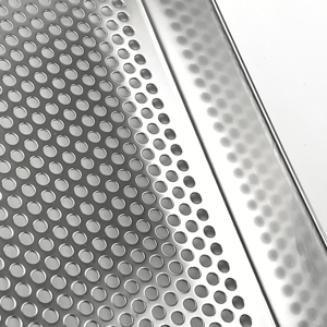 Plateau de cuisson perforé en acier inoxydable industriel avec rebord - Plateau personnalisé pour déshydrateur alimentaire et équipement de transformation alimentaire - Product Image 6