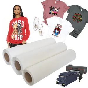 Wholesale Digital Inkjet Printer Heat Transfer Vinyl Film Transfer Paper Dtf Pet Film Roll Transfer For T Shirts