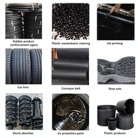 Poudre de carbone noir N330 pour peinture industrielle et revêtement chimique, additif pigmentaire noir à fort pouvoir renforçant
