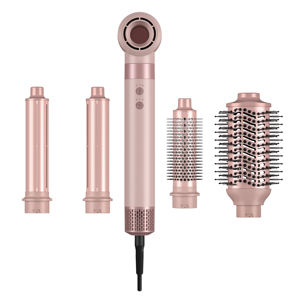 Outils de coiffure personnalisés : <span class=keywords><strong>Brosse</strong></span> lissante chauffante multi-professionnelle pour femmes, sèche-<span class=keywords><strong>cheveux</strong></span> avec peigne, fer à boucler, fer à onduler, fer à friser, ensemble de brosses chauffantes - Product Image 1