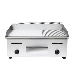 Ex-Factory Price Flat Plate Stainless Steel Griddle Commercial Griddle Grill Gas For Restaurant