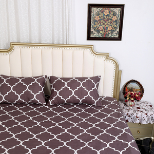 100% Polyester 3-mảnh phẳng Khăn trải giường và gối đặt sợi nhỏ hoa in khách sạn & Nhà Giường cho giường - Product Image 3