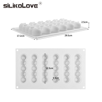 Moule à gâteau en silicone SILIKOLOVE, forme six cavités en forme de bande, antiadhésif platine LFGB, blanc, qualité alimentaire, pour mousse et gâteaux