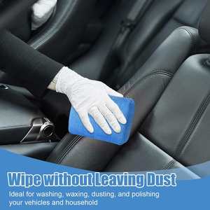 Washable Blue Rectangle Sponge Applicator Soft Foam <b>Car</b> Detailing Microfiber <b>Polishing</b> Coating Wax Sponge Pads Colorful Medium - Product Image 3