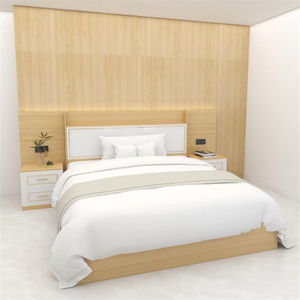Juego de muebles de dormitorio de Hotel de lujo de fábrica de China muebles de madera de diseño personalizado moderno para habitación de Hotel y apartamento - Product Image 1