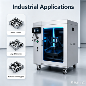 Imprimante 3D industrielle Blast 2 FFF, nouveau volume d'impression large, haute précision, prend en charge les matériaux PEEK, USB automatique - Product Image 4