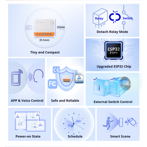 Interrupteur intelligent Wi-Fi Sonoff Mini R4, relais 2 voies pour la domotique - Product Image 4