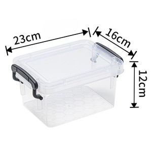 Hiện đại rõ ràng nhựa lưu trữ container với chốt Nắp <span class=keywords><strong>Stackable</strong></span> nestable hộp giày Tote tủ quần áo tổ chức cho các trường học PP loại - Product Image 4