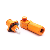 Connecteur de stockage de batterie haute intensité en cuivre IP67 à 1 broche, 6 mm, 8 mm, 12 mm