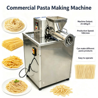 Mesin Pembuat Pasta Multifungsi Ekstruder untuk Makaroni Spaghetti Orecchiette Shells Fusilli Komersial Baja Tahan Karat