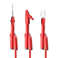 Câbles de test en silicone avec fiches bananes 4 mm, entièrement isolés, sécurisés et empilables