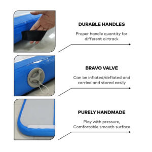 Fabricant d'impression personnalisée matériau écologique tapis de gymnastique gonflable tapis de yoga piste de dégringolade gonflable - Product Image 4