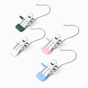 Pinza para Ropa de Acero Inoxidable con Gancho, Percha Antideslizante para Pantalones, para el Hogar, la Cocina y la Lavandería - Product Image 2