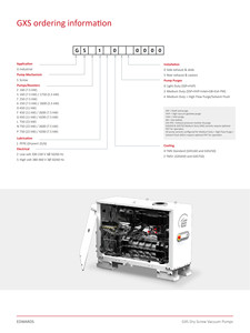 Bomba de tornillo seco inteligente EDWARDS Serie GXS GXS160, trifásica 380-460V 50/60Hz, servicio medio, GXS160, Bomba de vacío de tornillo seco EDWARDS Serie GXS - Product Image 2