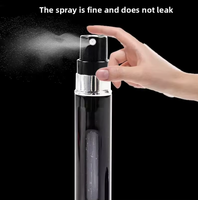 Flacon pulvérisateur en aluminium de 10 ml, mini vaporisateur de parfum, petit récipient vide à fine brume, rechargeable, flacons de parfum portables en plastique