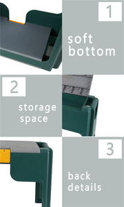 Foldable <b>Garden</b> Kneeling <b>Stool</b> Soft Sponge Knee Protection Kneeler with Tool Storage Box <b>for</b> Outdoor Use - Product Image 5