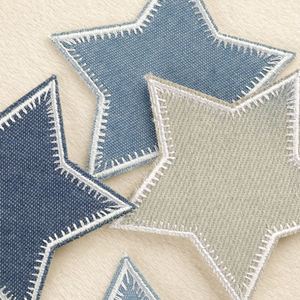 Patchs thermocollants en feutre brodé écologiques en forme d'étoile pour enfants, en gros, pour vêtements, sacs et chapeaux en tissu sergé - Product Image 4