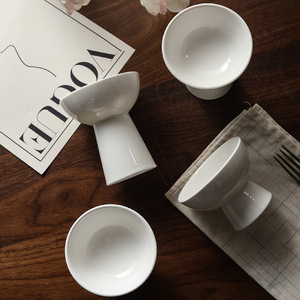 Bols à collation en céramique impériale sur pieds hauts pour la maison, l'hôtel, le restaurant, pour fruits, fruits secs, glaces et bâtonnets glacés - Product Image 4