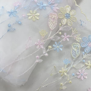 Elegante tessuto a rete in pizzo ricamato in stile giapponese, stile 22cm, Vintage, abbigliamento Sexy per bambini, rifiniture per biancheria intima a fiori colorati - Product Image 2