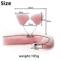 SM Adult Sex Toys Fox Tail Butt Plug pour Couple Cosplay Role-Play Sex Game
