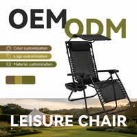 Chaise longue de plage robuste en maille avec auvent pare-soleil, réglable et pliable, respirante, pour complexe hôtelier