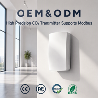 Sensor de CO2 NDIR Profesional Senseair S12 Modbus RS485 IP30, Transmisor de Pared para Edificios Inteligentes BMS, IAQ de Alto Rendimiento