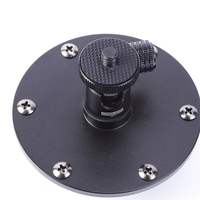 Placa Metálica de Aleación de Aluminio para Montaje en Pared con Cabezal de Trípode de Bola para Cámara de Seguridad, CCTV, DSLR, Proyector y Soporte de Monitor