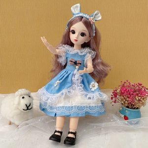 Vente Flash : Poupée BJD de 30 cm au design tendance, adorable et vive, avec vêtements en tissu - Product Image 3